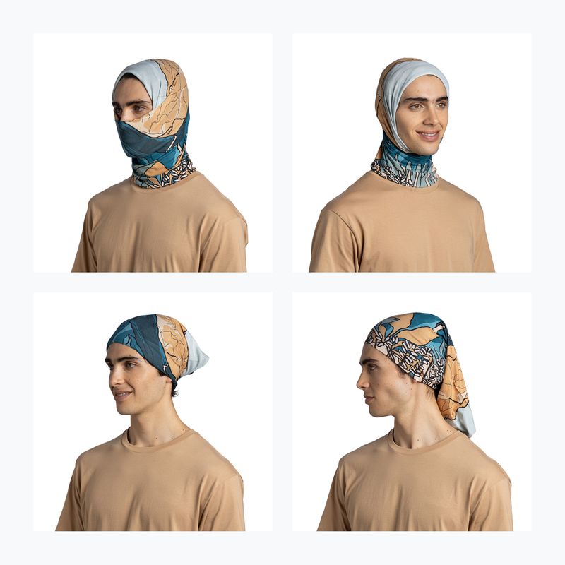 Multifunkční šátek BUFF Coolnet UV nive teal 5