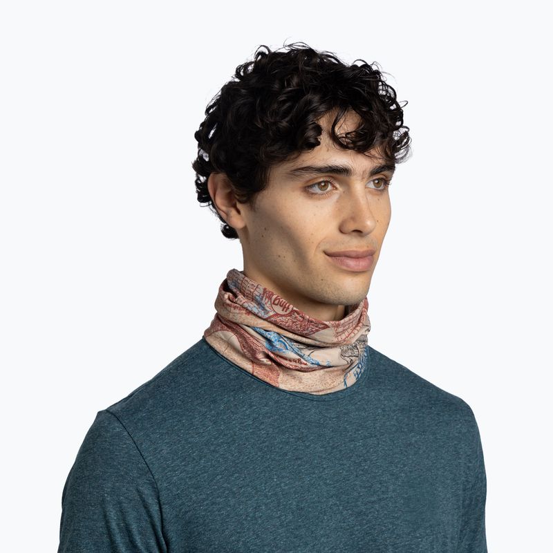 Multifunkční šátek BUFF Coolnet UV camino bridges cloud 3