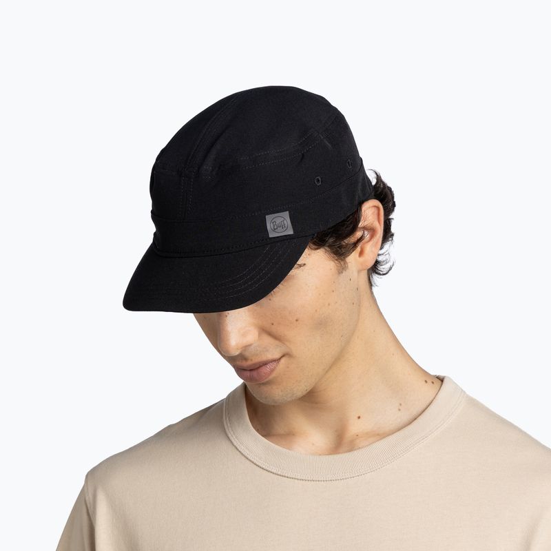 Kšiltovka BUFF Military solid black 4