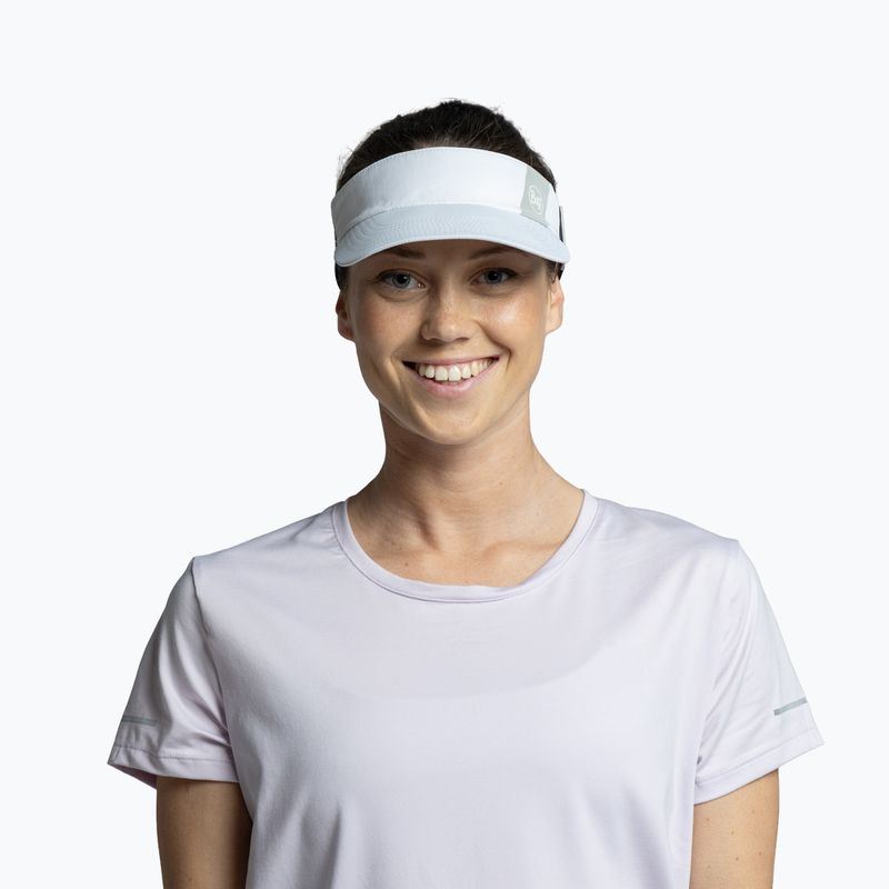 Běžecký kšilt BUFF Speed solid white 3