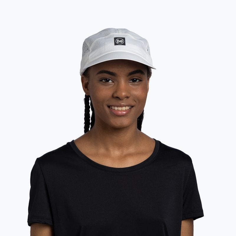 Kšiltovka BUFF Speed solid white 3