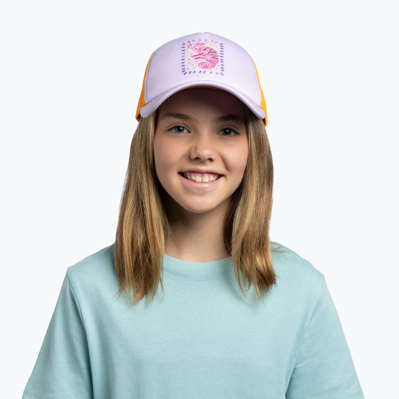 Dětská kšiltovka BUFF Trucker kalita sheer lilac 3