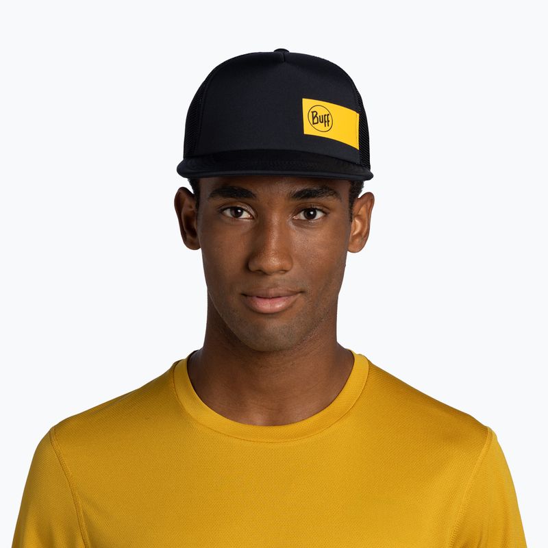 Kšiltovka BUFF Explore Trucker cream logo black 3
