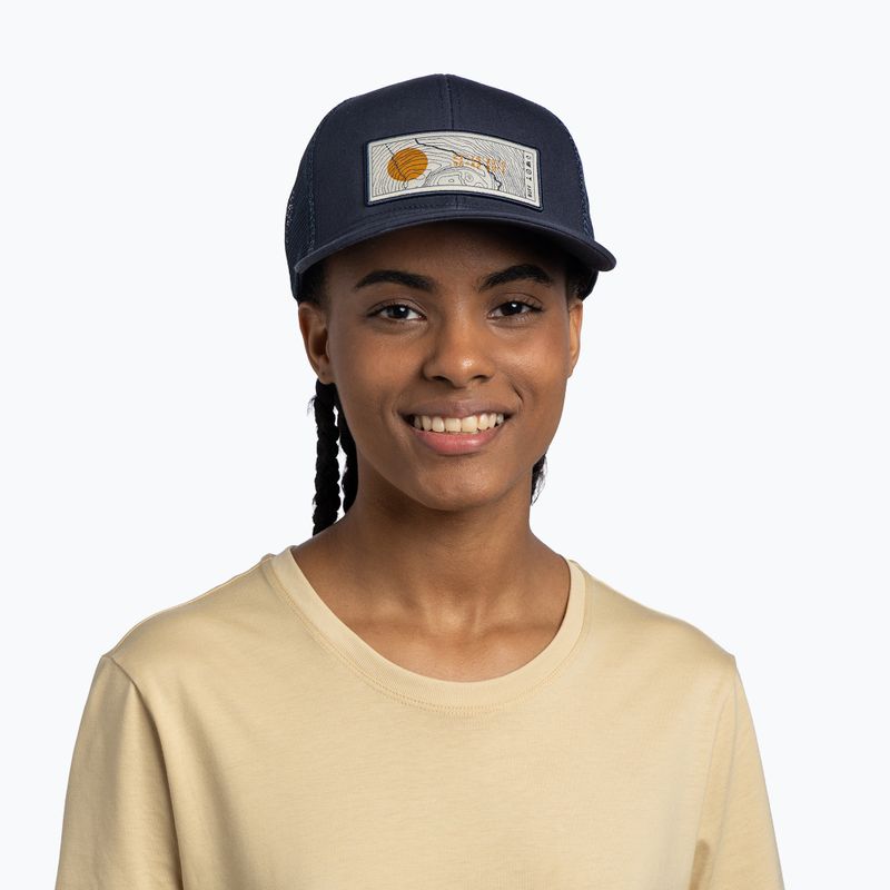 Kšiltovka BUFF Explore Trucker lewen navy 3