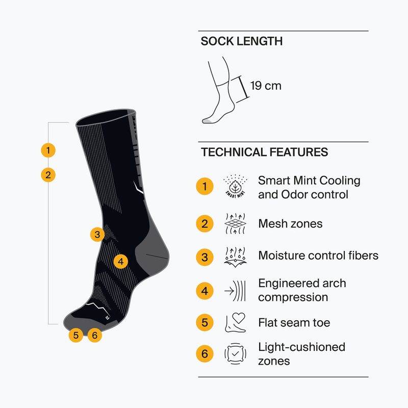 Ponožky BUFF Coolnet Crew pieskovej farby 4