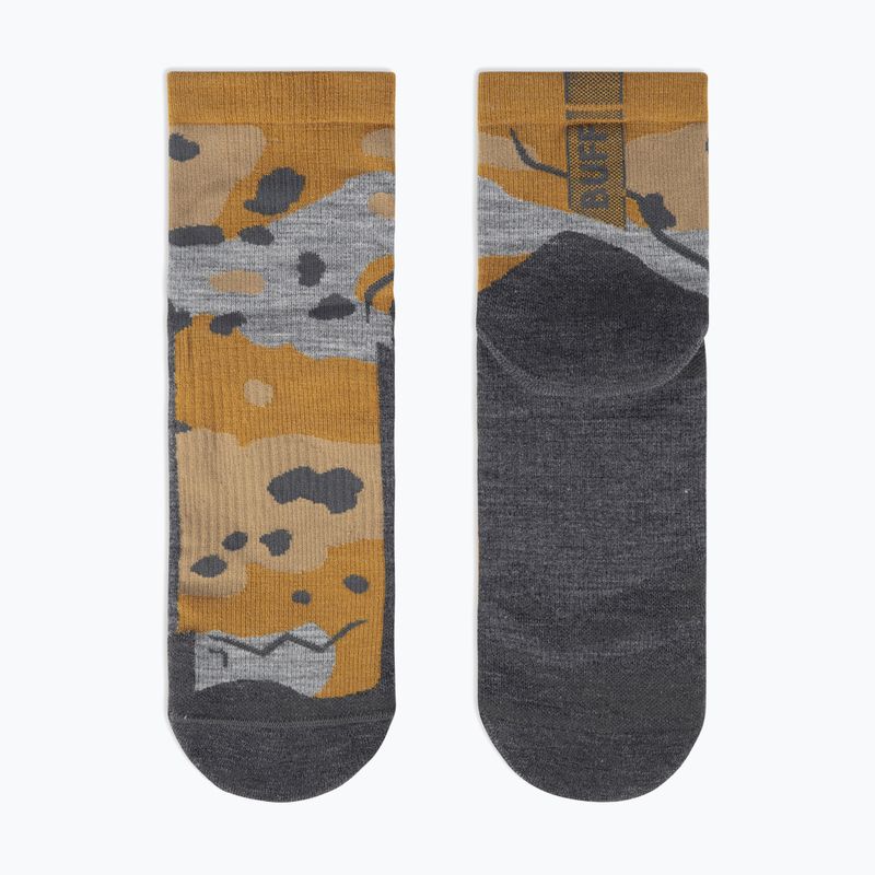 Ponožky BUFF Merino Lightweight Quarter LWQ2 khaki 3