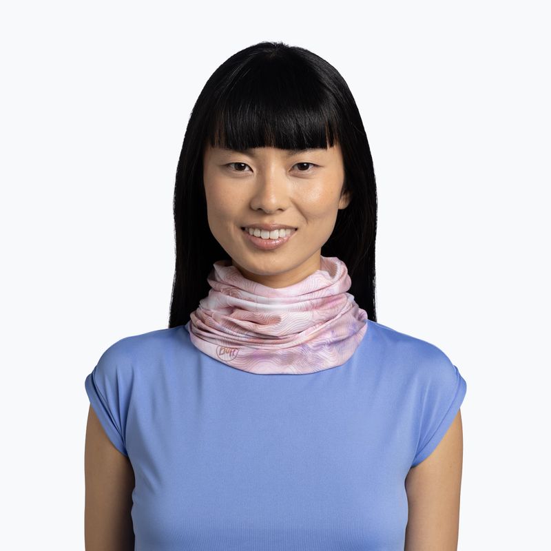 Multifunkční šátek BUFF Coolnet UV Insect Shield Solid orisa pink azalea 3