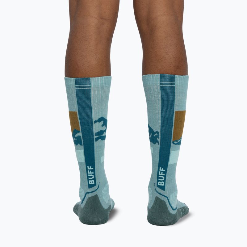 Ponožky BUFF Merino Heavyweight Over The Calf sea green 6