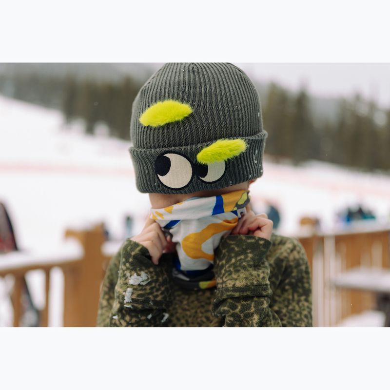 Dětská zimní čepice Buff Knitted Fun green 6