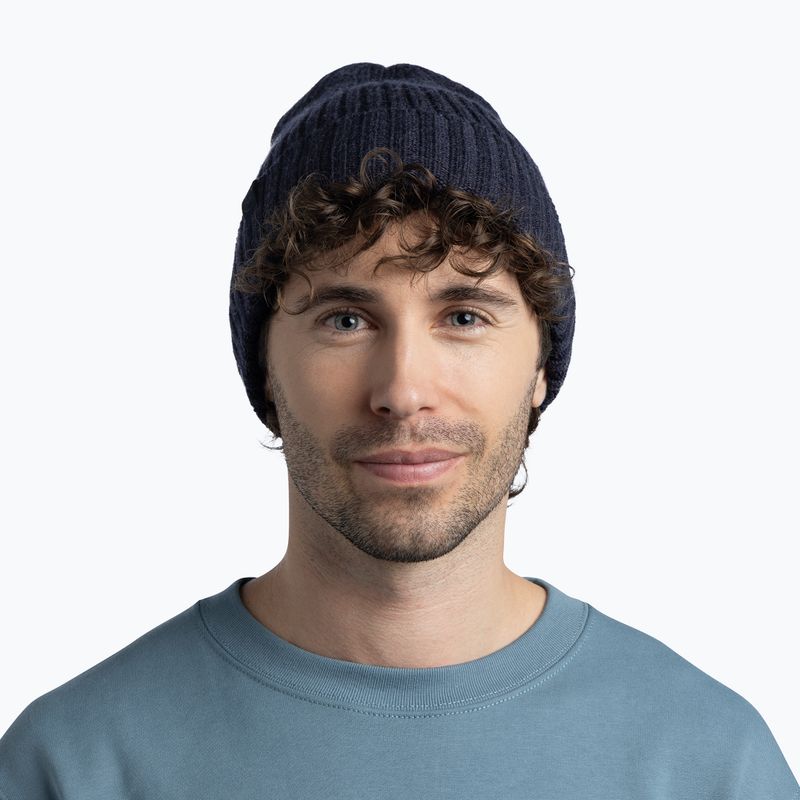 Zimní čepice Buff Knitted Norval night blue 3