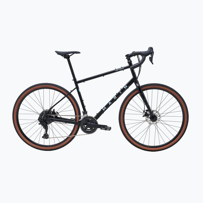 Gravelové kolo Marin Four Corners 1 Sword 650B gloss black/silver/blue