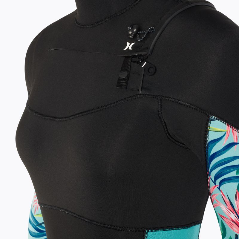 Dámský plavecký neopren Hurley Plus Printed 4/3 mm Fullsuit java tropical 3