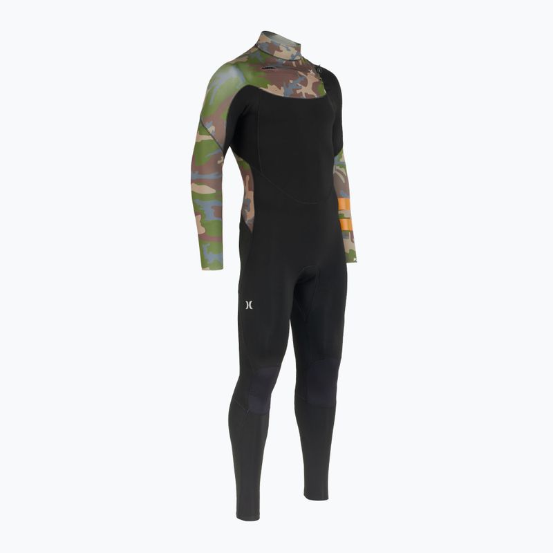 Pánský plavecký neopren Hurley Plus Printed 3/2 mm Fullsuit medium brown