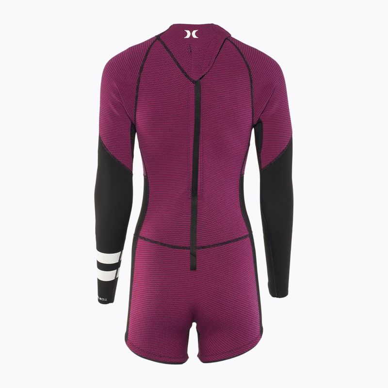 Dámský plavecký neopren Hurley Advant Shorty Texture 2/2 mm Springsuit raspberry 2