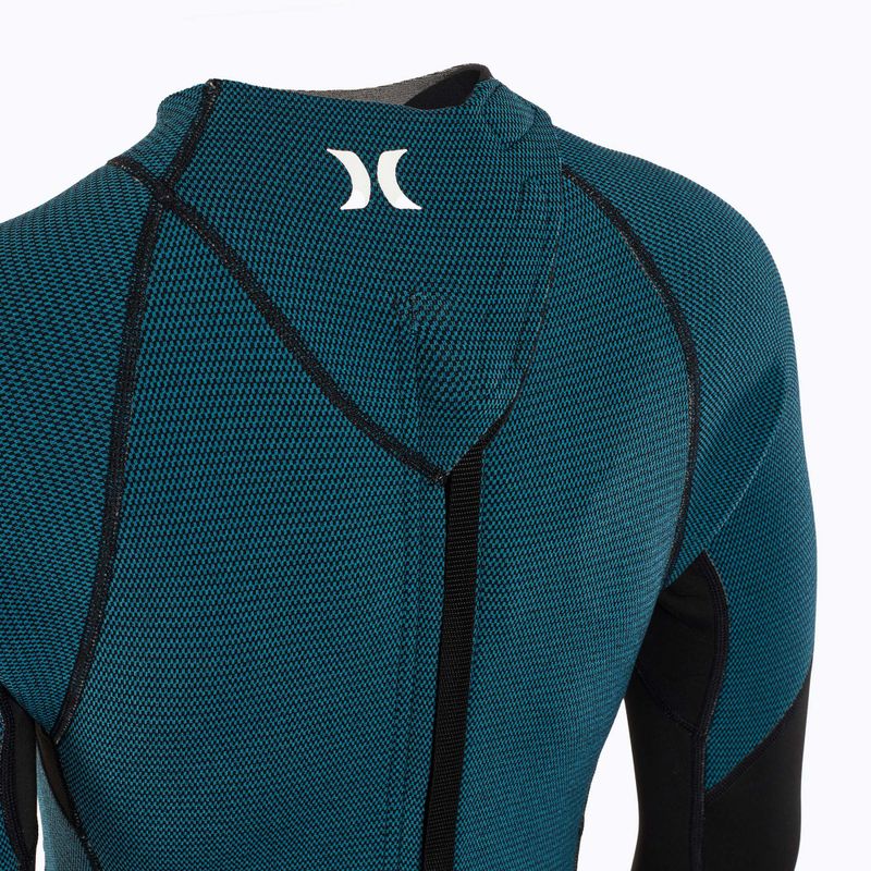 Dámský plavecký neopren Hurley Advant Shorty Texture 2/2 mm Springsuit black/skyblue 4