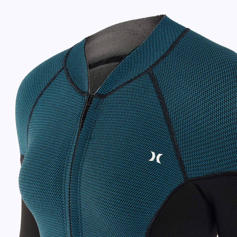 Dámský plavecký neopren Hurley Advant Texture 2/2 mm Springsuit black/skyblue 4
