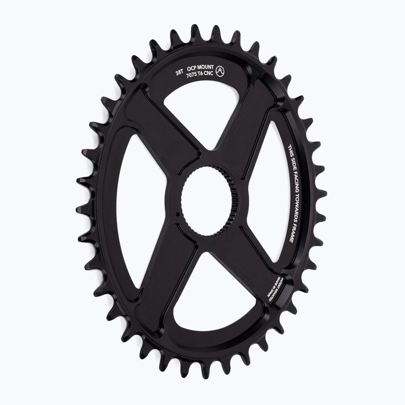 Řetězové kolo Rotor Q Rings Dm Oval Chainring MTB 38T black 2