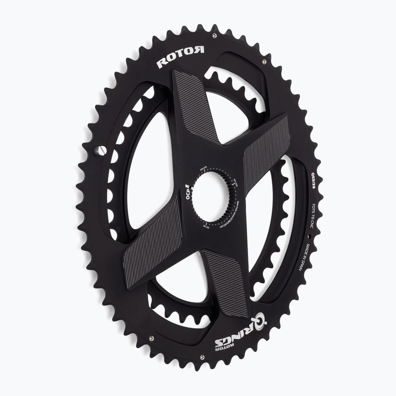 Řetězové kolo Rotor Q Rings Dm Oval Chainring 50/34T black 2