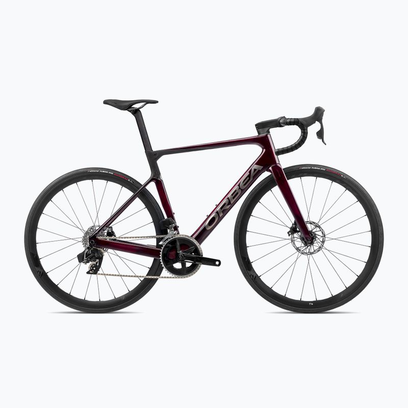 Orbea Orca M31e LTD 2023 red wine/carbon raw silniční kolo