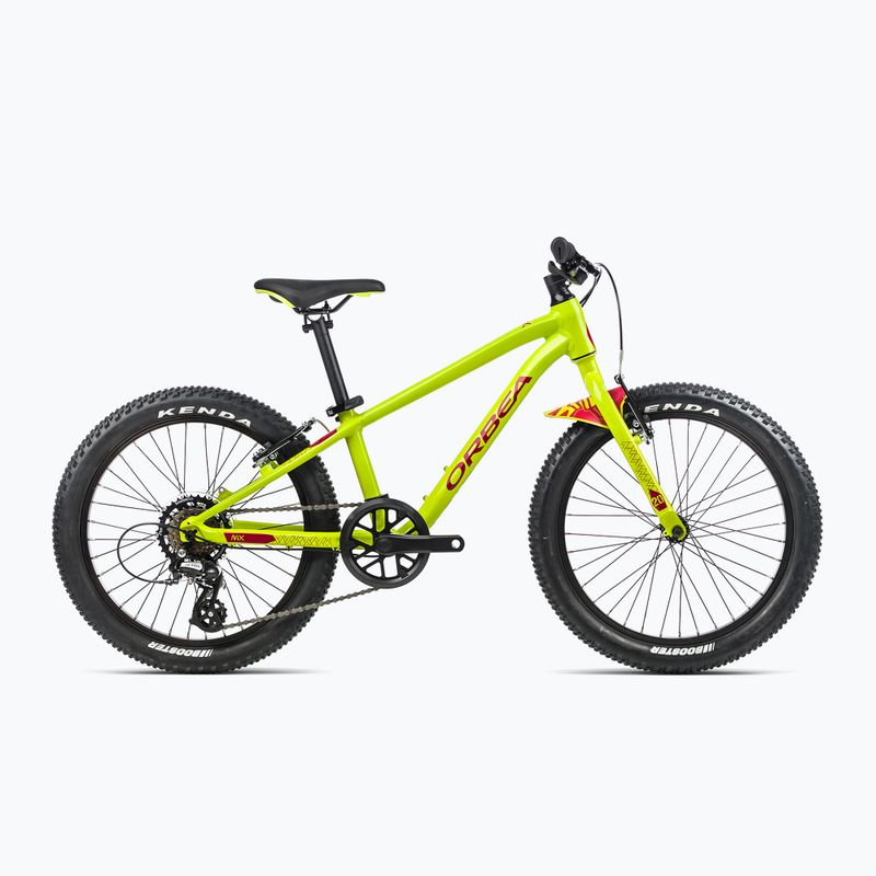 Dětské kolo Orbea MX 20 Dirt 2023 limetkově zelená/vodní meloun červená