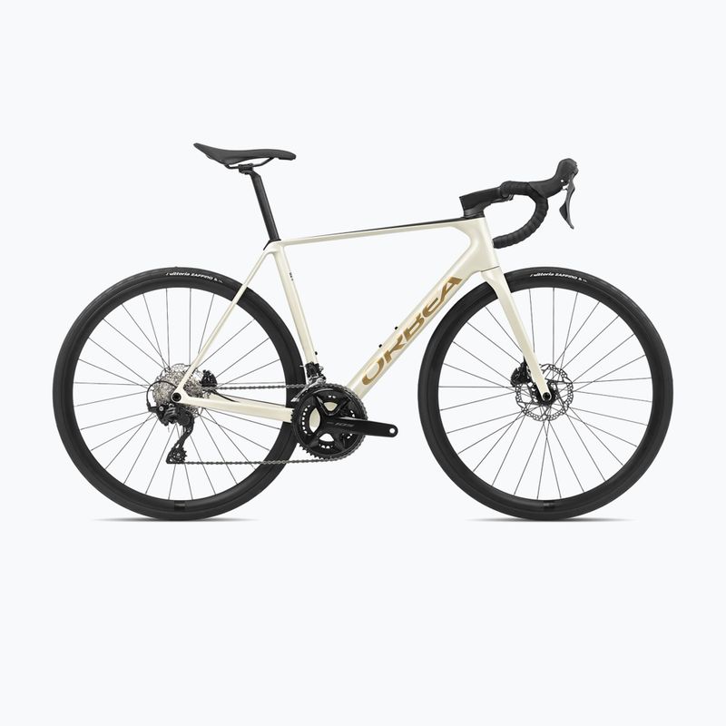 Silniční kolo Orbea Orca M30 2024 ivory white/burgundy/vulcano
