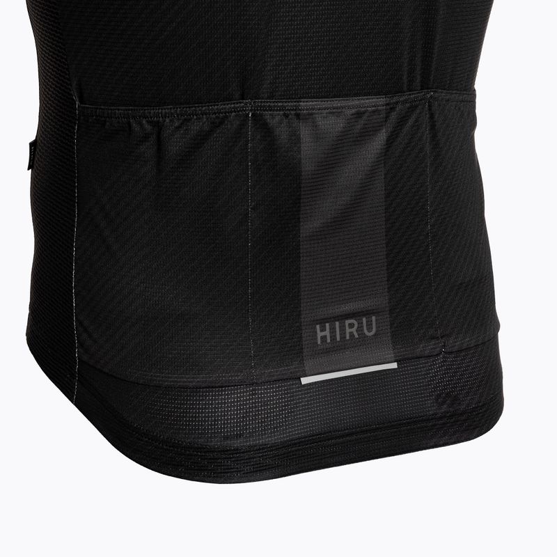 Pánský cyklistický dres HIRU Core Light full black 6