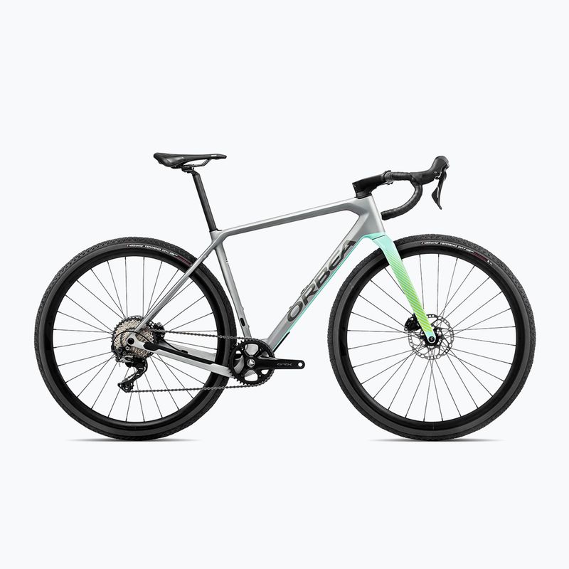 Orbea Terra M30 Team 1X 2023 stříbrno-zelené gravel kolo
