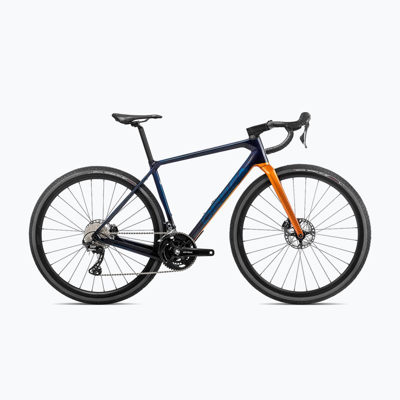 Gravel kolo Orbea Terra M20 Team 2023 blue carbon/leo orange