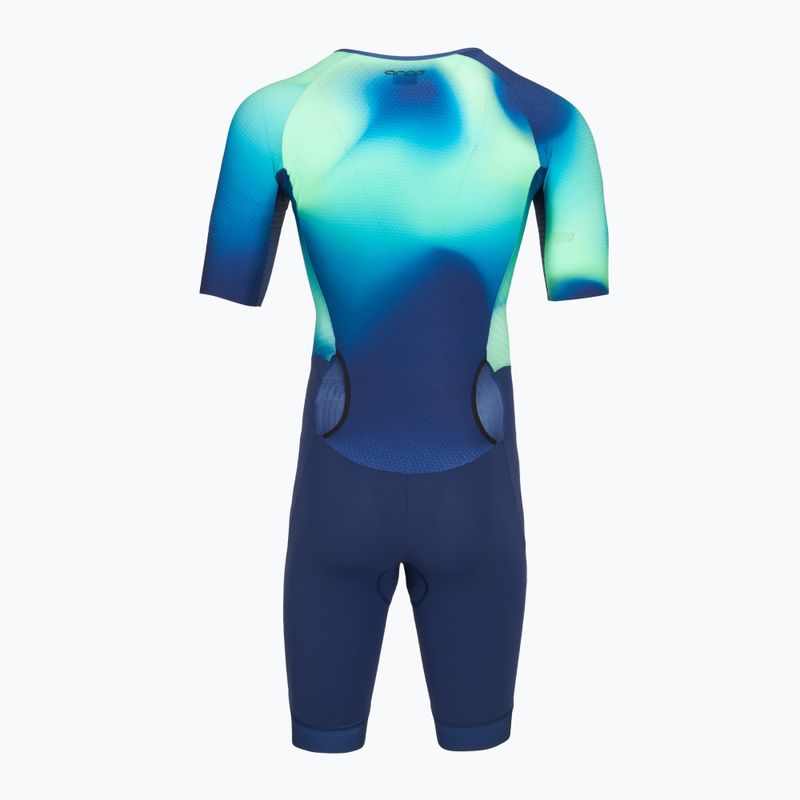 Pánská triatlonová kombinéza Orca Athlex Aero Race Suit green print 2