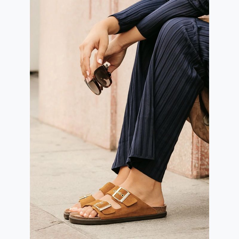 Dámské nazouváky  Genuins Hawaii Velour camel 8