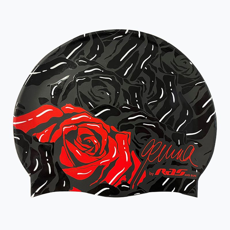 Plavecká čepice RAS Rose black