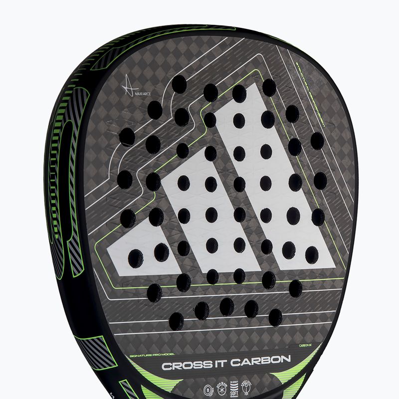 Raketa na padel adidas Cross IT Carbon 2026 black/lime 5