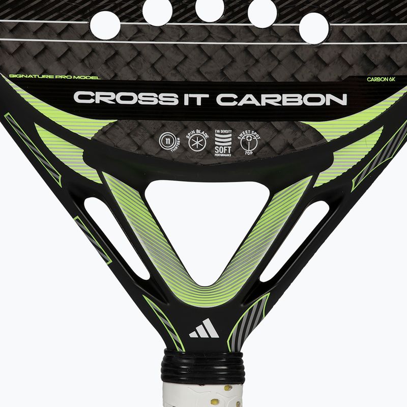 Raketa na padel adidas Cross IT Carbon 2026 black/lime 8