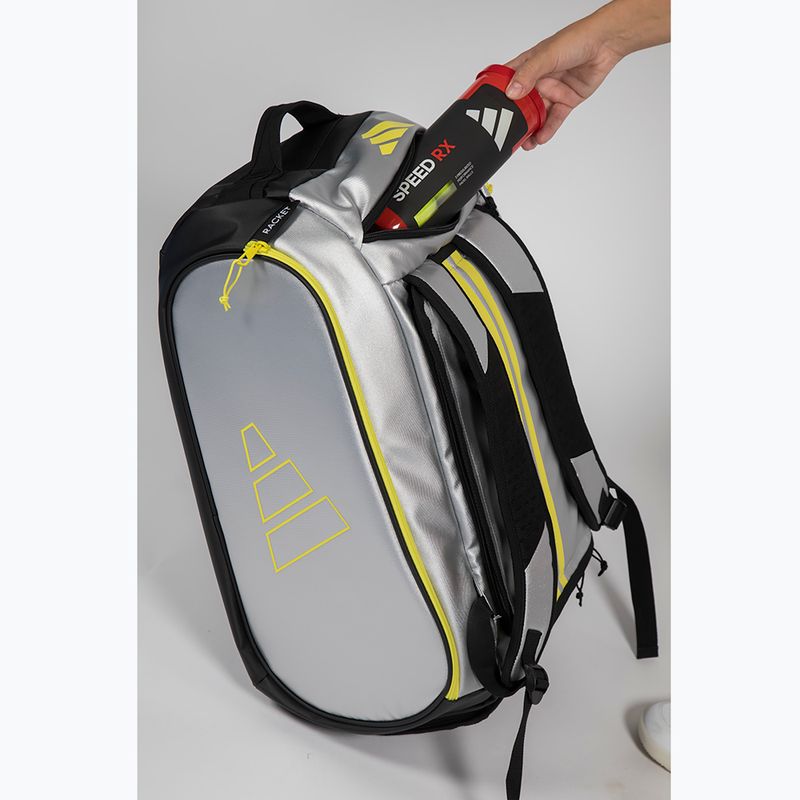 Pádová taška adidas Tour Racket Bag 2026 54 l silver/lime 6