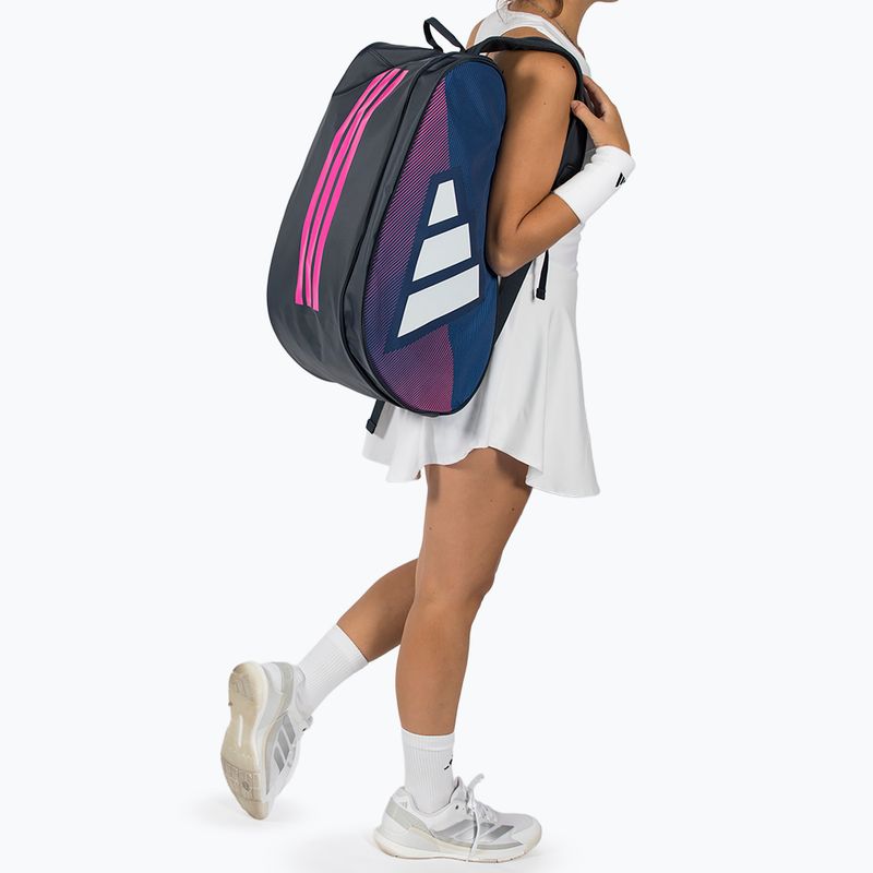 Taška na padel adidas Control Racket Bag 2026 blue/pink 5