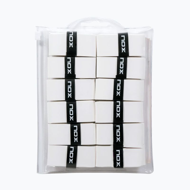 Omotávky na tenisové rakety NOX Pro Overgrip 12 pack white