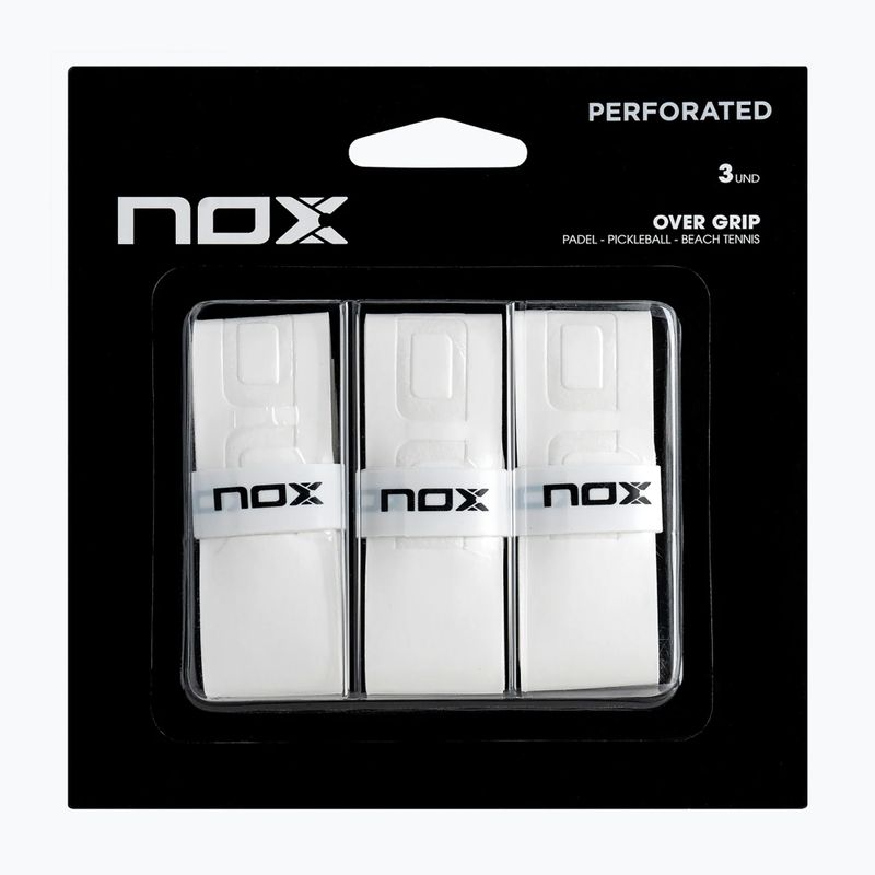 Omotávky na padel NOX Pro Overgrip 3 pcs. white