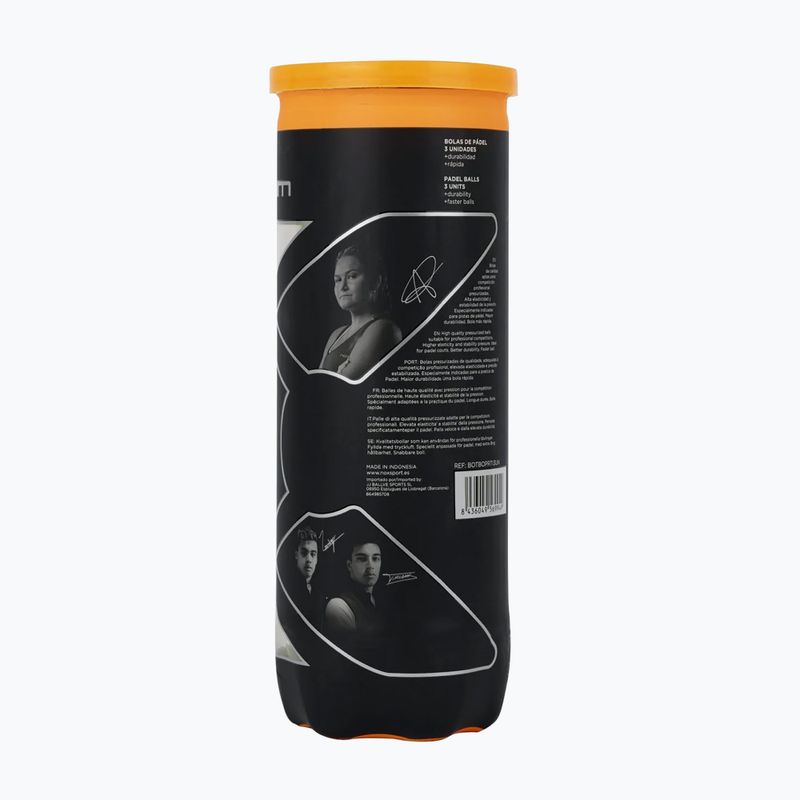 Míče na padel NOX Pro Titanium 3 pcs yellow 2