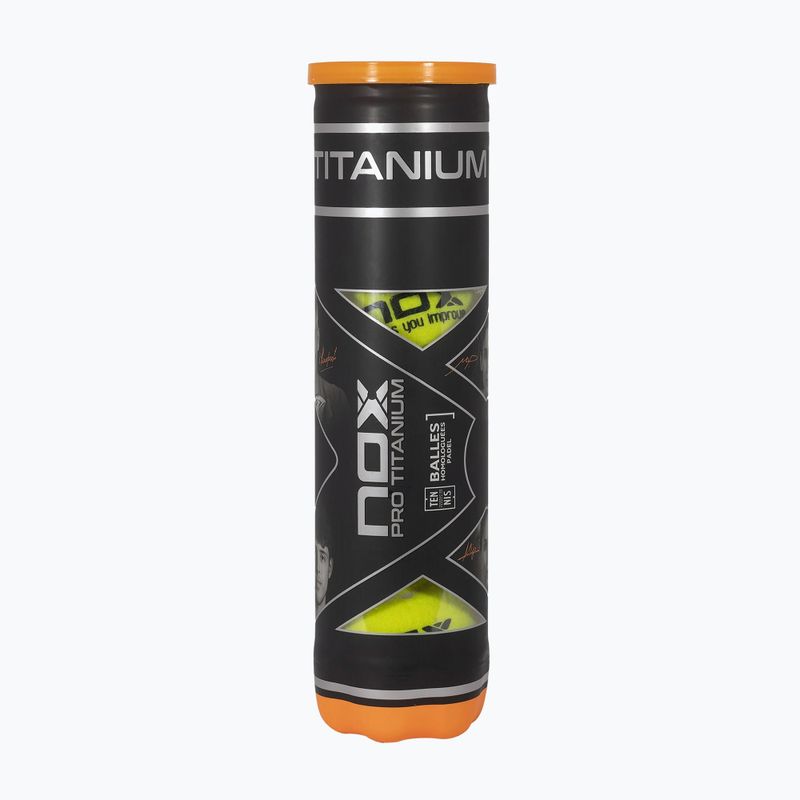 Míče na padel NOX Pro Titanium 4 pcs yellow 2