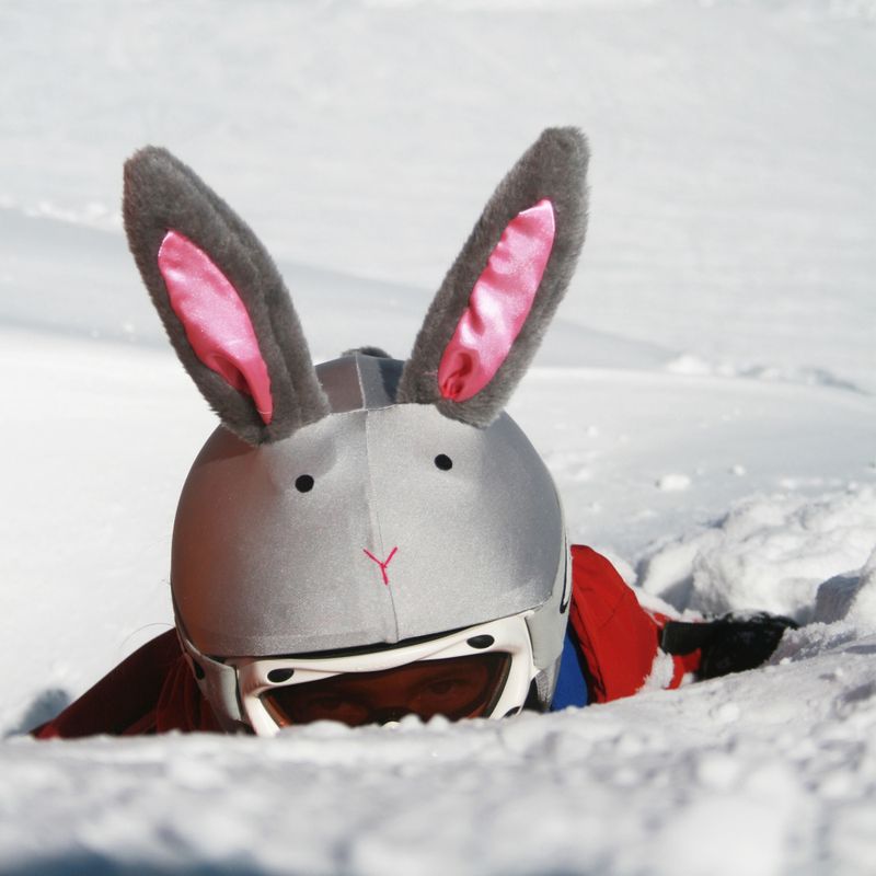 COOLCASC Překrytí helmy Bunny šedé 003 4