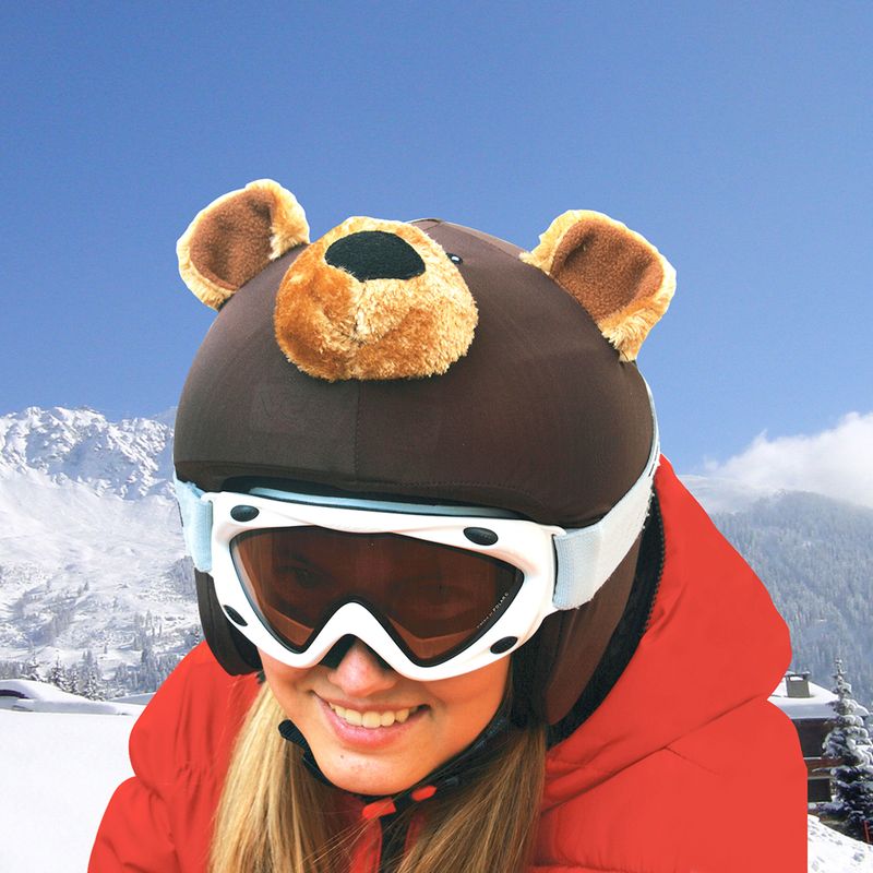 Návlek na helmu COOLCASC Teddy Bear hnědý 6 9