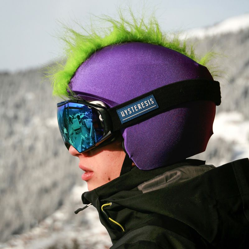 Návlek na helmu Coolcasc Green Mohican 7
