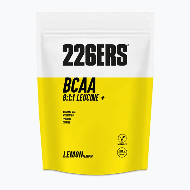 Aminokyseliny 226ers BCAA 8:1:1 + Tyrosin + Taurin + Arginin + Vit.B6 + Draslík 300 g citrón