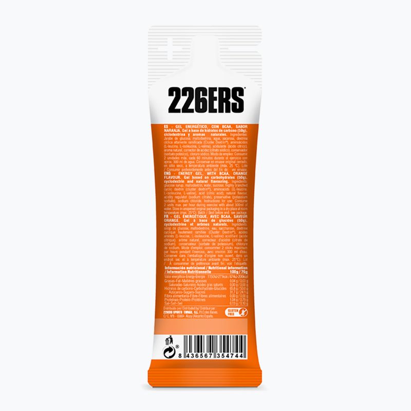 Energetický gel 226ERS High Energy Slaný  BCAA 76 g pomeranč 2