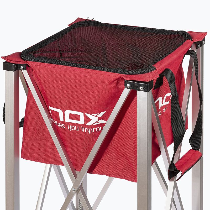 Koš na míče Nox Foldable Balls Basket With Wheels Red 4
