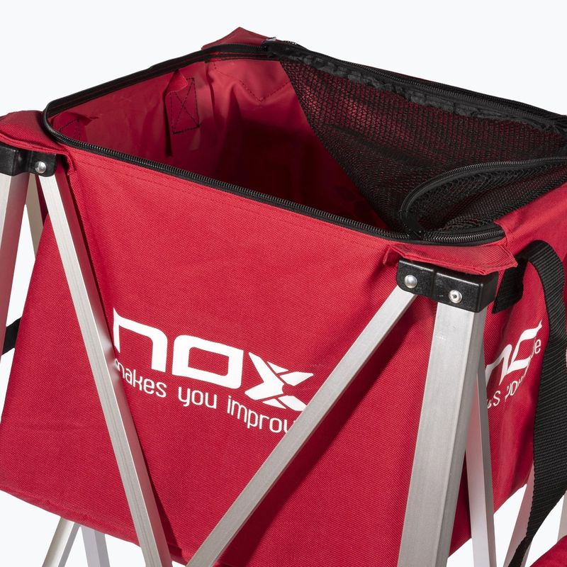 Koš na míče Nox Foldable Balls Basket With Wheels Red 5