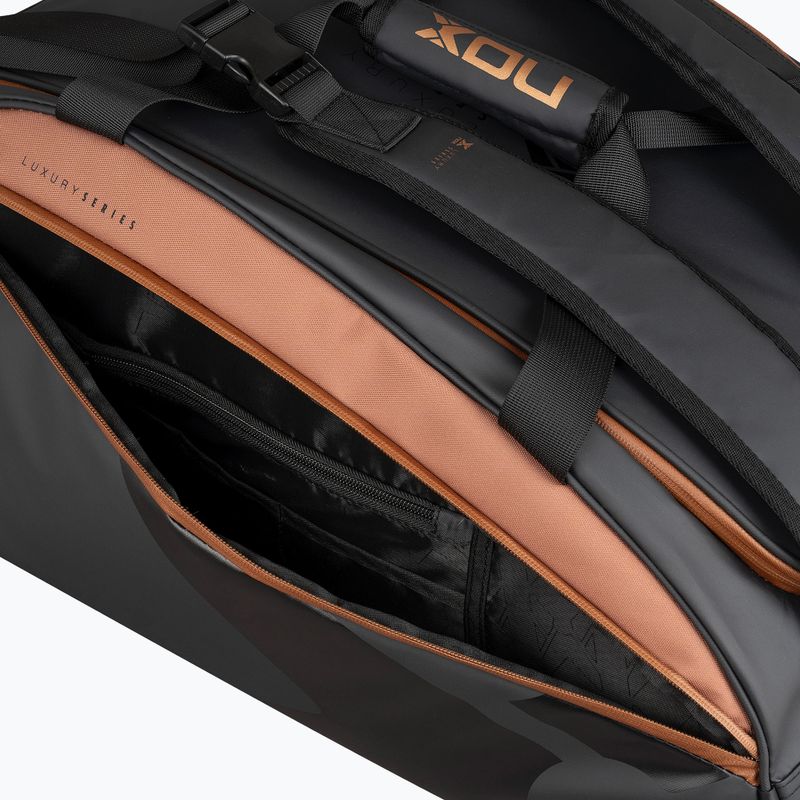 Taška na rakety NOX Luxury Open Series 60 l black/brown 12
