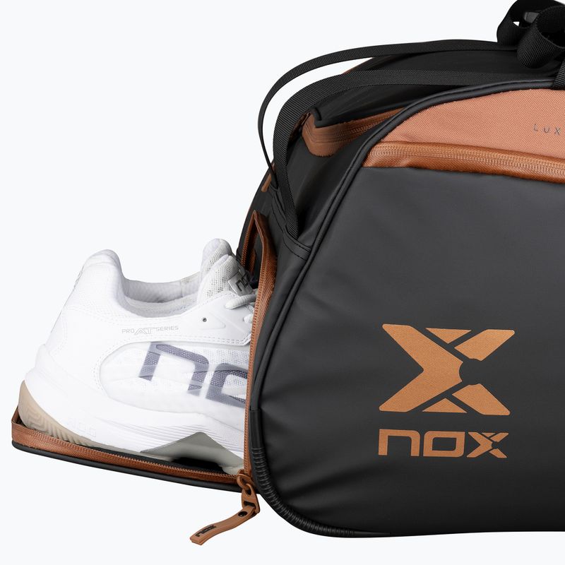 Taška na rakety NOX Luxury Open Series 60 l black/brown 14