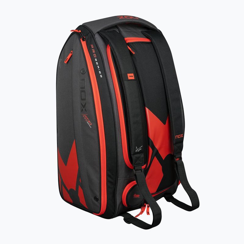 Taška na padel NOX AT10 XXL Padelbag 90 l grey/orange 5