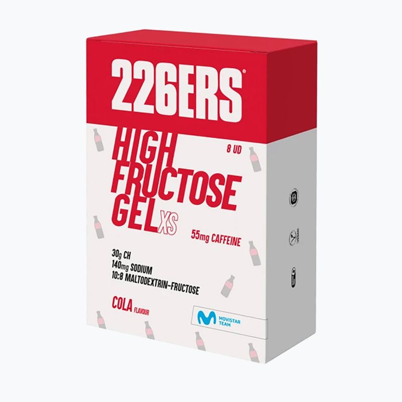 Energetický gel 226ERS High Fructose Gel XS 8 x 44 g caffeine 55mg cola